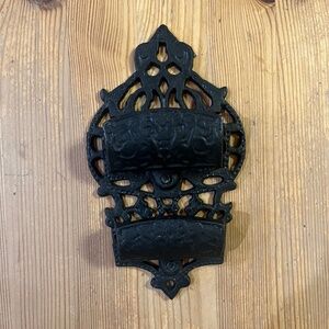 Vintage Cast Iron Match Holder